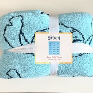 Disney Stitch Super Soft Snuggle Throw Cozy Knit Blanket